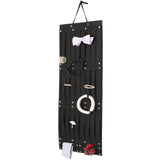 Hair Accessory Organizer Ribbons Hair Clips Hanger for Collection Organizing Black 104cmx38cm