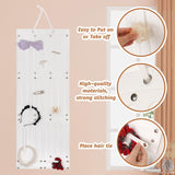 Hair Accessory Organizer Ribbons Hair Clips Hanger for Collection Organizing White 104cmx38cm