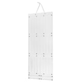 Hair Accessory Organizer Ribbons Hair Clips Hanger for Collection Organizing White 104cmx38cm