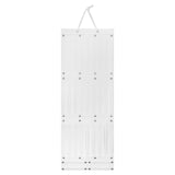 Hair Accessory Organizer Ribbons Hair Clips Hanger for Collection Organizing White 104cmx38cm