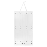 Hair Accessory Organizer Ribbons Hair Clips Hanger for Collection Organizing White 66cmx35cm