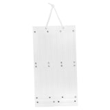 Hair Accessory Organizer Ribbons Hair Clips Hanger for Collection Organizing White 66cmx35cm