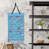Shoe Charms Organizer Charms Holder with 180 Holes Hanging Shoe Charm Holder light blue