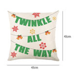 Christmas Pillow Cover Creative Square Cushion Cover for Festival Couch Sofa