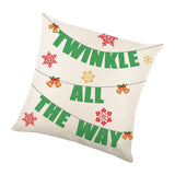 Christmas Pillow Cover Creative Square Cushion Cover for Festival Couch Sofa