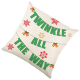 Christmas Pillow Cover Creative Square Cushion Cover for Festival Couch Sofa