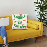 Christmas Pillow Cover Creative Square Cushion Cover for Festival Couch Sofa