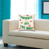 Christmas Pillow Cover Creative Square Cushion Cover for Festival Couch Sofa