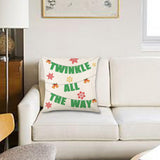 Christmas Pillow Cover Creative Square Cushion Cover for Festival Couch Sofa