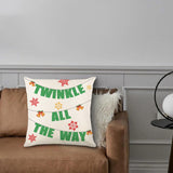 Christmas Pillow Cover Creative Square Cushion Cover for Festival Couch Sofa