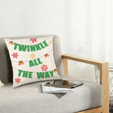 Christmas Pillow Cover Creative Square Cushion Cover for Festival Couch Sofa