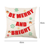 Christmas Pillow Cover Creative Square Cushion Cover for Festival Couch Sofa