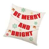 Christmas Pillow Cover Creative Square Cushion Cover for Festival Couch Sofa