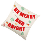 Christmas Pillow Cover Creative Square Cushion Cover for Festival Couch Sofa