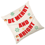 Christmas Pillow Cover Creative Square Cushion Cover for Festival Couch Sofa