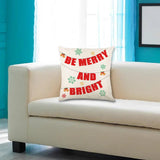 Christmas Pillow Cover Creative Square Cushion Cover for Festival Couch Sofa