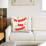 Christmas Pillow Cover Creative Square Cushion Cover for Festival Couch Sofa