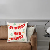 Christmas Pillow Cover Creative Square Cushion Cover for Festival Couch Sofa