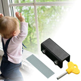 Window Safety Lock Sliding Stopper Childproof Baby Durable Window Restrictor 2.5x6x2.4cm