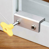 Sliding Window Lock Metal Security Screw Lock Safety Lock Falling Prevention Double Holes