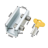Sliding Window Lock Metal Security Screw Lock Safety Lock Falling Prevention Double Holes