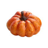 Maxbell 3xArtificial Pumpkin Halloween Foam Pumpkins Decor Table Centerpiece 4.5x7.5cm Orange
