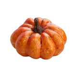 Maxbell 3xArtificial Pumpkin Halloween Foam Pumpkins Decor Table Centerpiece 4.5x7.5cm Orange