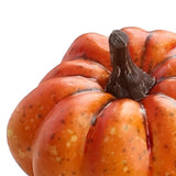 Maxbell 3xArtificial Pumpkin Halloween Foam Pumpkins Decor Table Centerpiece 4.5x7.5cm Orange