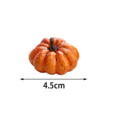 Maxbell 3xArtificial Pumpkin Halloween Foam Pumpkins Decor Table Centerpiece 4.5x7.5cm Orange