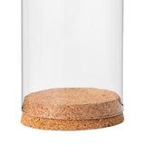 Maxbell 2xGlass Dome Display Cloche Bell Jar Display Dome Case for Office Wedding Home 9cmx12cm