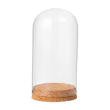 Maxbell 2xGlass Dome Display Cloche Bell Jar Display Dome Case for Office Wedding Home 9cmx12cm