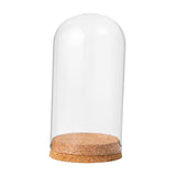 Maxbell 2xGlass Dome Display Cloche Bell Jar Display Dome Case for Office Wedding Home 9cmx12cm