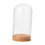Maxbell 2xGlass Dome Display Cloche Bell Jar Display Dome Case for Office Wedding Home 9cmx12cm