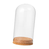 Maxbell 2xGlass Dome Display Cloche Bell Jar Display Dome Case for Office Wedding Home 9cmx12cm