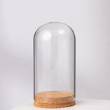 Maxbell 2xGlass Dome Display Cloche Bell Jar Display Dome Case for Office Wedding Home 9cmx12cm