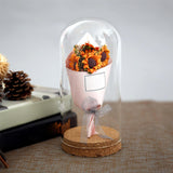 Maxbell 2xGlass Dome Display Cloche Bell Jar Display Dome Case for Office Wedding Home 9cmx12cm
