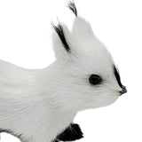 Plush Squirrel Ornament Tabletop Decoration Christmas Simulation Animal Doll white