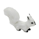 Plush Squirrel Ornament Tabletop Decoration Christmas Simulation Animal Doll white