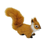 Plush Squirrel Ornament Tabletop Decoration Christmas Simulation Animal Doll brown