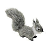 Plush Squirrel Ornament Tabletop Decoration Christmas Simulation Animal Doll grey