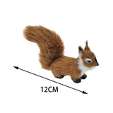 Plush Squirrel Ornament Tabletop Decoration Christmas Simulation Animal Doll coffee