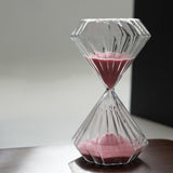 Sand Glass Timer Hourglass 30 Minutes Pink Sand Glass Sand Clock for Bedroom