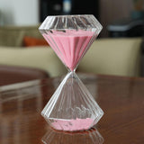 Sand Glass Timer Hourglass 30 Minutes Pink Sand Glass Sand Clock for Bedroom