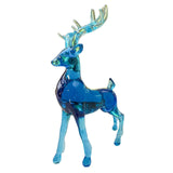 Reindeer Figurines European Style Crafts Animal Statue for Home Car Bathroom Blue