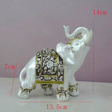 Standing Elephant Statue Decor Desk Craft Ornament for Office Home Decoration Big