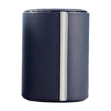 Maxbell 2xTravel Tie Case Tie Box for Men Travel Business Gift PU Leather Men Tie Case black