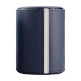 Maxbell 2xTravel Tie Case Tie Box for Men Travel Business Gift PU Leather Men Tie Case black