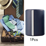 Maxbell 5xTravel Tie Case Tie Box for Men Travel Business Gift PU Leather Men Tie Case black