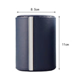 Maxbell 5xTravel Tie Case Tie Box for Men Travel Business Gift PU Leather Men Tie Case black