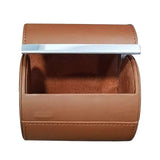 Maxbell 6xTravel Tie Case Tie Box for Men Travel Business Gift PU Leather Men Tie Case brown